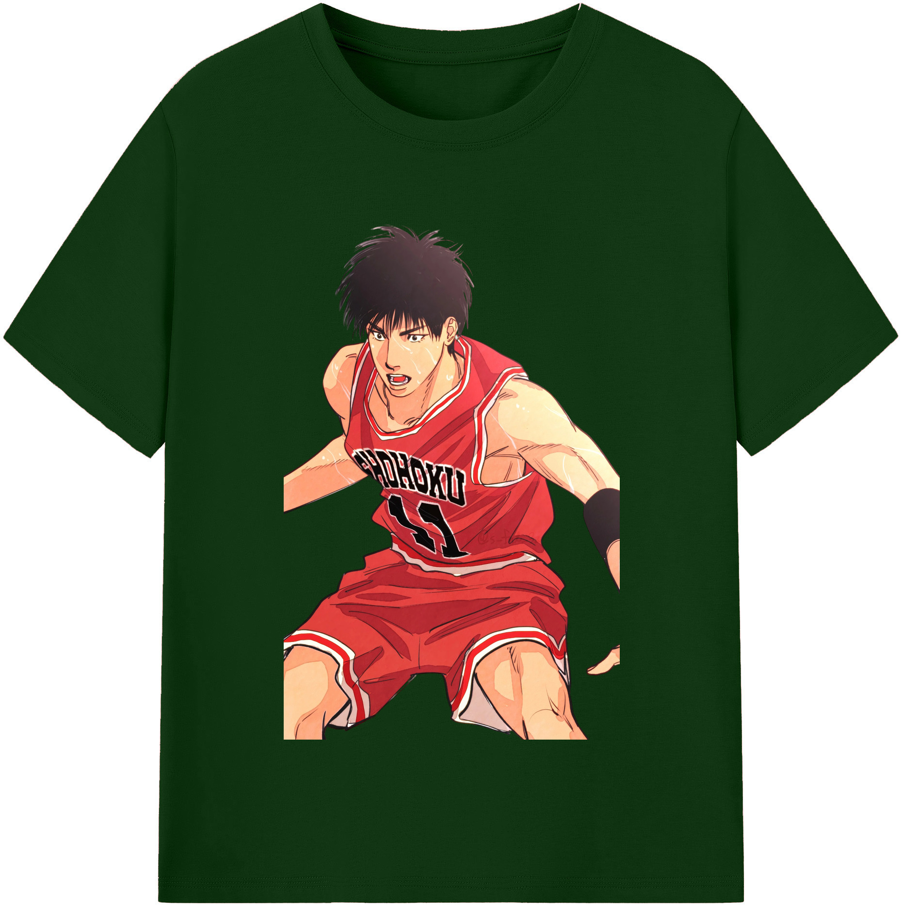 SLAM DUNK／スラムダンク 綿100％半袖Tシャツ（フロントプリント）